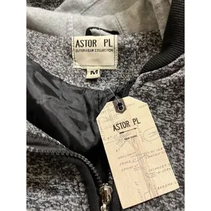 Astor PL Outerwear collection zip hoodie medium NWT Black thumbnail 3