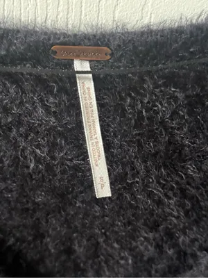 Free People Icing V Pullover in Black thumbnail 4