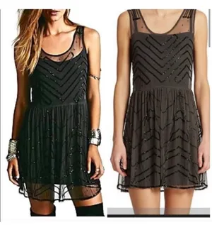 Free People Beaded Dress thumbnail 2