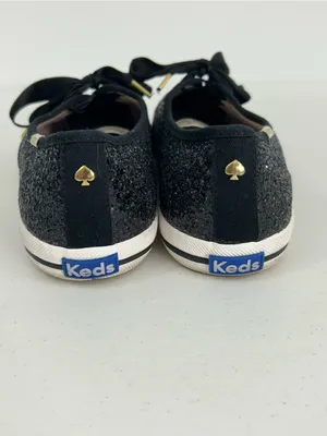 Kate Spade x Keds Black Glitter Sneakers Size 10 thumbnail 6
