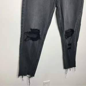 Bohme Harold distressed mom‎ jeans black size 27 thumbnail 4
