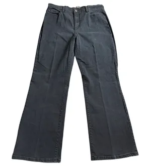 Levi's 512 Slimming Bootcut Jeans Size 14 Short Black Studded Pocket Stretch‎ thumbnail 1