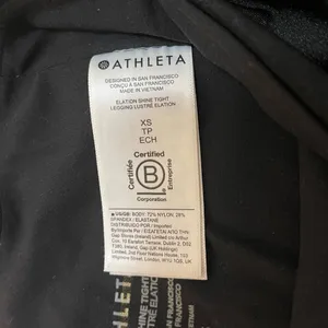 Athleta elation shine tight in black women’s size XS thumbnail 8