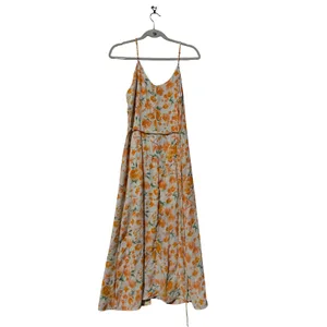 Sienna Sky Womens Orange Floral Button Front Midi Dress Size M 02CDR903 thumbnail 7