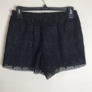 Iily white‎ black lace double liner shorts size small thumbnail 6