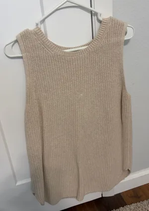 Loft Sweater Knit Tank Top Sleeveless thumbnail 1
