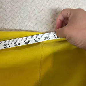Nike Center Swoosh Yellow Oversized Boxy Pullover Hoodie‎ Streetwear Small thumbnail 9