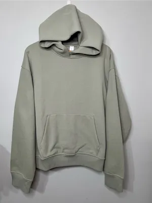 Women's Steady State Oversized Fog Green Athletic Hoodie Sweatshirt Medium NWT thumbnail 6