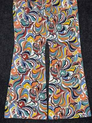 Free People x Wrangler Women’s Latigo Printed High Rise Flare Jeans Sz 32 x 34 thumbnail 6