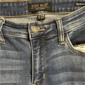 Judy Blue Boyfriend Distressed Blue Women's Jeans size‎ 5/27 thumbnail 2