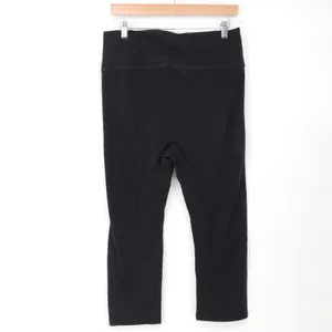 Old Navy Leggings Womens L Tall Capri Black High Rise Activewear Excellent thumbnail 3