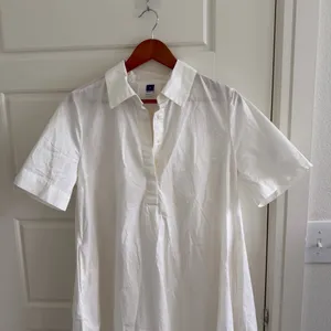 Gap White Oversized Dress Poplin Color thumbnail 2