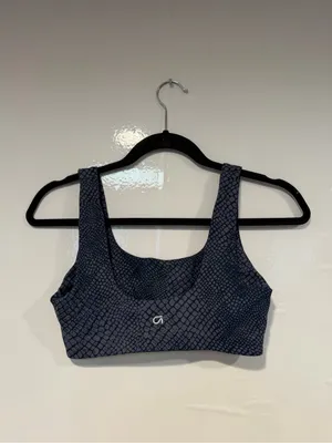 Gap Scales Women's Navy Patterned Crop Tank Top thumbnail 3