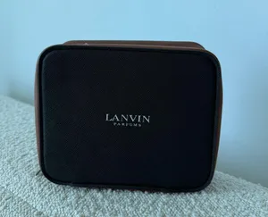 Lanvin Black and Brown Cosmetic Bag thumbnail 3