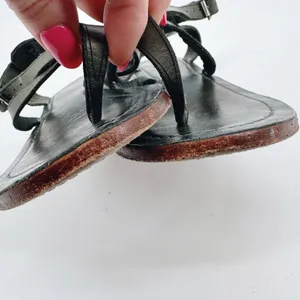Frye Taylor Sandals‎ Leather Thong Blue/Green Women’s 8.5 Bohemian thumbnail 7