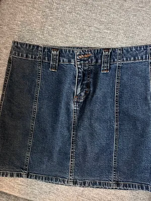 Vintage denim mini skirt thumbnail 5