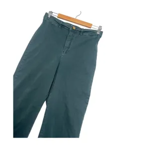 Marine Layer Pants Womens 10 Green Wide Leg High Rise Raw Hem Stretch Classic thumbnail 9
