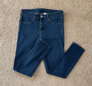 H&M Dark Blue Denim Skinny Jeans thumbnail 2