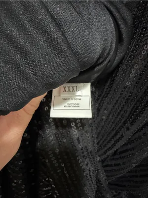 Wedding guest dress black sequin party dress work event going out gala XXXL 3X thumbnail 10