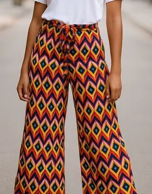 Truth NYC Women’s SZ LG Palazzo Pants NWT Sheer W/ Shorts Lining Boho Chic Flowy thumbnail 1