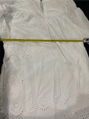Universal Threads White Eyelet Cotton Women’s Dress thumbnail 4