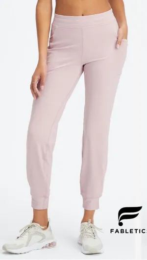Fabletics On-The-Go Cold Weather Pink Jogger BNWT thumbnail 1