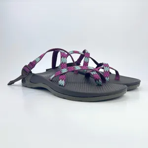 Chaco Zong EcoTread Sandals Womens 10 Berry Teal Toe Loop J104904 Discontinued thumbnail 3