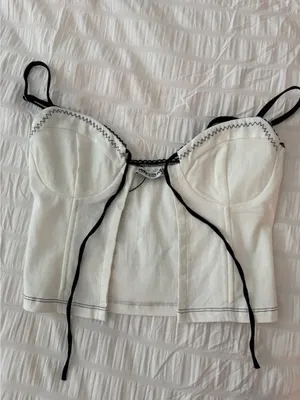 Princess Polly White Corset Top thumbnail 3