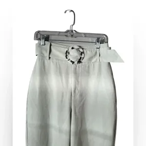 Missguided Seafoam Trousers with‎ Belt Size 6 thumbnail 2