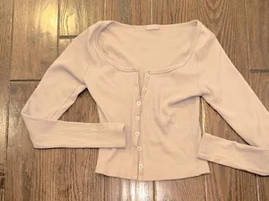 JOHN GALT thermal Henley size xsmall Y2K Bella swan thumbnail 1