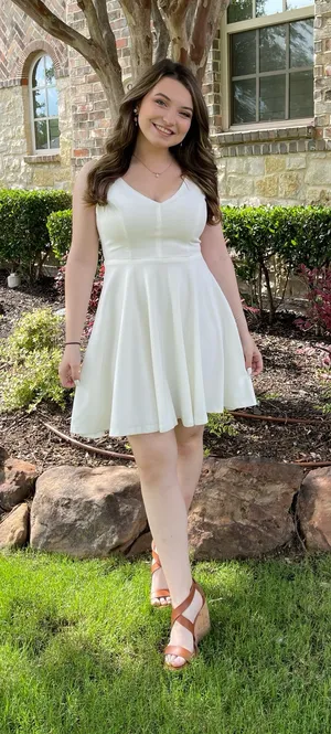 Lulu’s White Skater Dress - S thumbnail 6