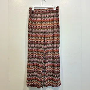 Shade & Shore Vibrant Chevron Wide Leg Pants thumbnail 2