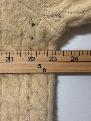 J. CREW Collared Cable Knit Cardigan Size XL Sweater Cream Fall Winter CC004 thumbnail 7