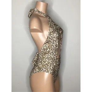 New. Pilyq leopard halter one piece. Small . Retails $154 thumbnail 5
