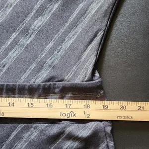 Athleta V-Neck Gray Striped Athleisure‎ Chevron Drop Waist Dolman Dress L thumbnail 8