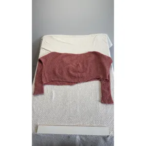 Free People Alpaca Blend V-Neck Cropped Sweater Rose Pink OB1010814 Small thumbnail 8