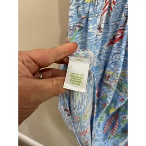 Lilly Pulitzer Lockwood‎ Sailboat Print Resort Cotton Midi Dress NWT M thumbnail 9