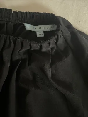 ✨ Antonio Melani 100% Silk Black High Neck Blouse | Size S ✨ thumbnail 4