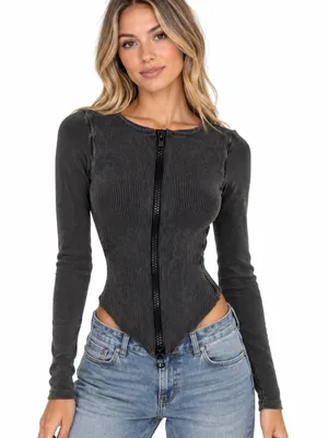 The K Label Kache ribbed Top size Small Black thumbnail 1
