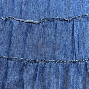 Metro Wear Vintage Denim Prairie Skirt – Size M – 100% Cotton – Cottagecore Maxi thumbnail 4