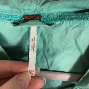 Free people oversized green hooded‎ pullover thumbnail 4