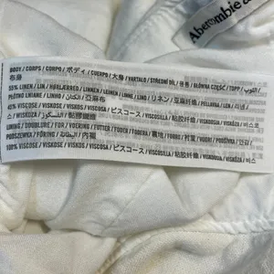 Abercrombie & Fitch Womens White Linen Blend Side Zip Wrap Mini Skirt Skort Sz S thumbnail 6