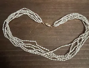 Vintage Multi Strand Freshwater Pearl Necklace thumbnail 3
