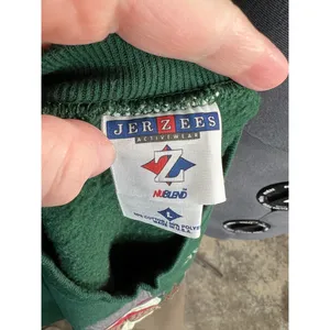 sweatshirt Vintage 1980s appliqué snowmen green red Christmas thumbnail 8