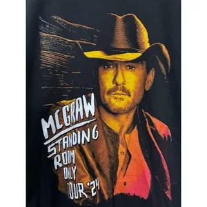 Tim McGraw Standing Room Only Tour 2024 Graphic Tee T-Shirt by Filo Adult Large thumbnail 3