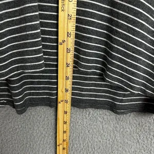 american eagle top womens small gray striped soft & sexy boxy oversized‎ boho thumbnail 3