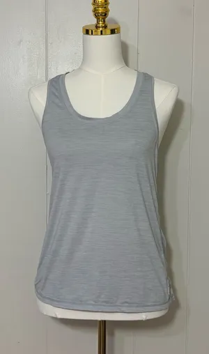 Vuori Lux Performance Racerback Tank Top Gray Estimated Size Small thumbnail 1