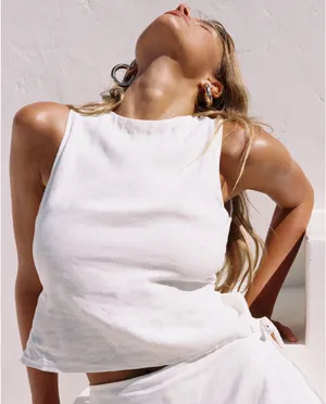 Princess Polly Backless White Top thumbnail 2