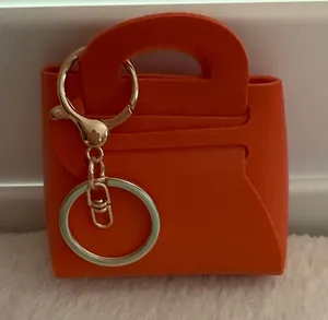 Little orange purse key fob thumbnail 1