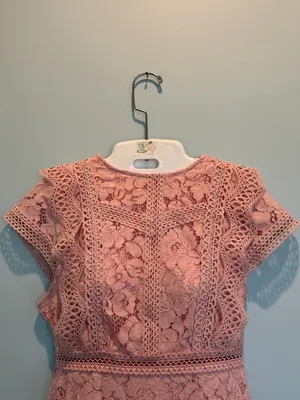Baltic Born Nessa Lace Blush Midi Dress size Small New With Tags thumbnail 13
